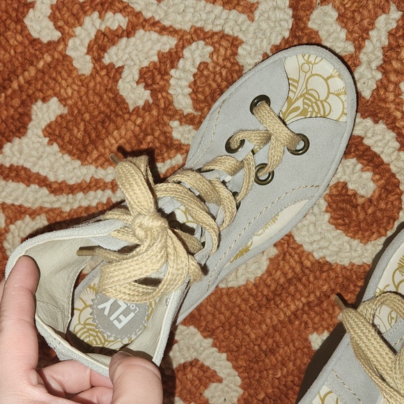 Fly London Yaba Women's Gray Suede Lace-Up Wedges Sandals Shoes Size: 40 - Picture 6 of 10